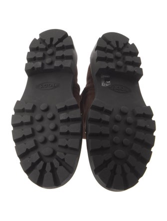 Tod's Suede Combat Boots