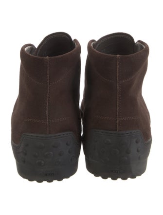 Tod's Suede Lace-Up Boots