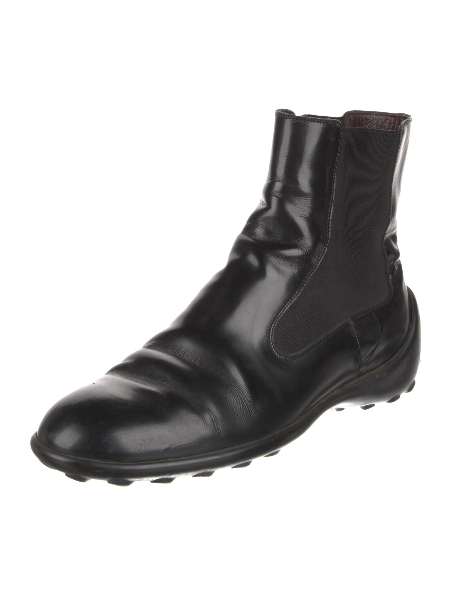 Tod's Patent Leather Chelsea Boots