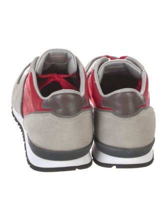 Tod's Suede Colorblock Pattern Sneakers