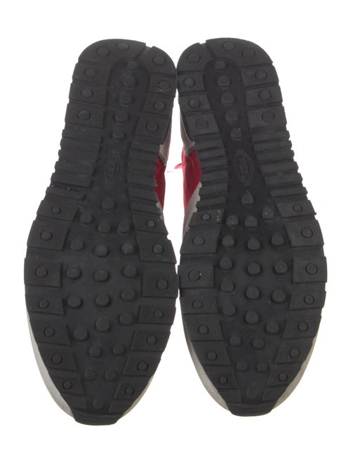 Tod's Suede Colorblock Pattern Sneakers