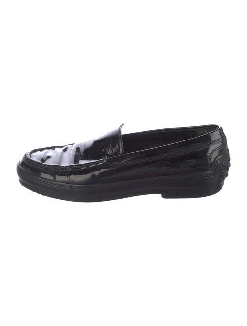 Tod's Patent Leather Studded Accents Loafers