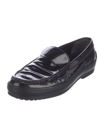 Tod's Patent Leather Studded Accents Loafers
