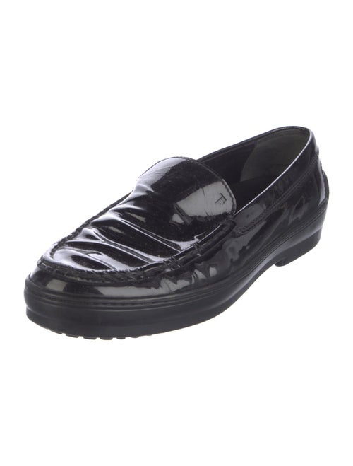 Tod's Patent Leather Studded Accents Loafers