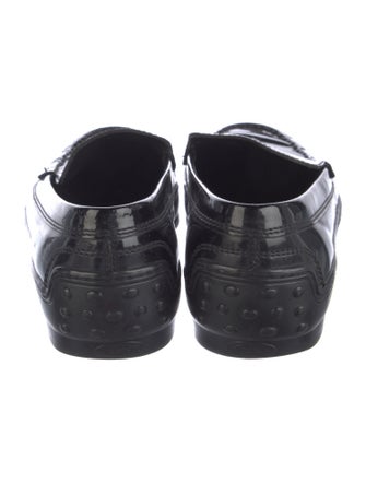 Tod's Patent Leather Studded Accents Loafers