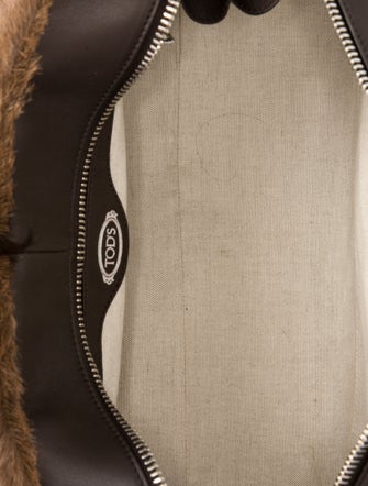 Tod's Fur Top Handle Bag