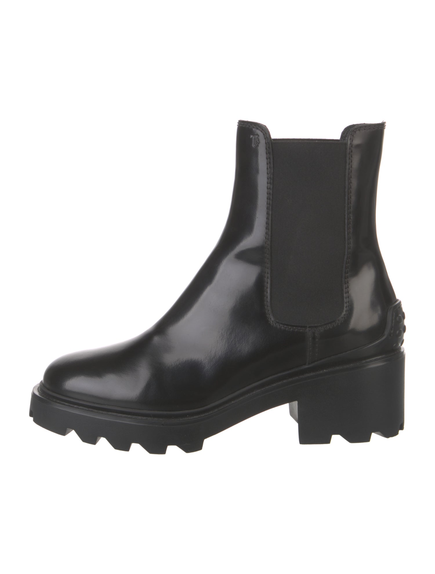 Tod's Patent Leather Chelsea Boots w/ Tags