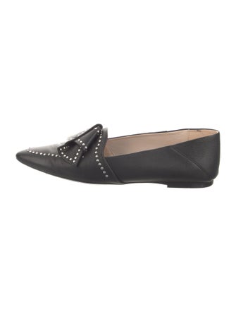 Tod's Leather Studded Accents Loafers