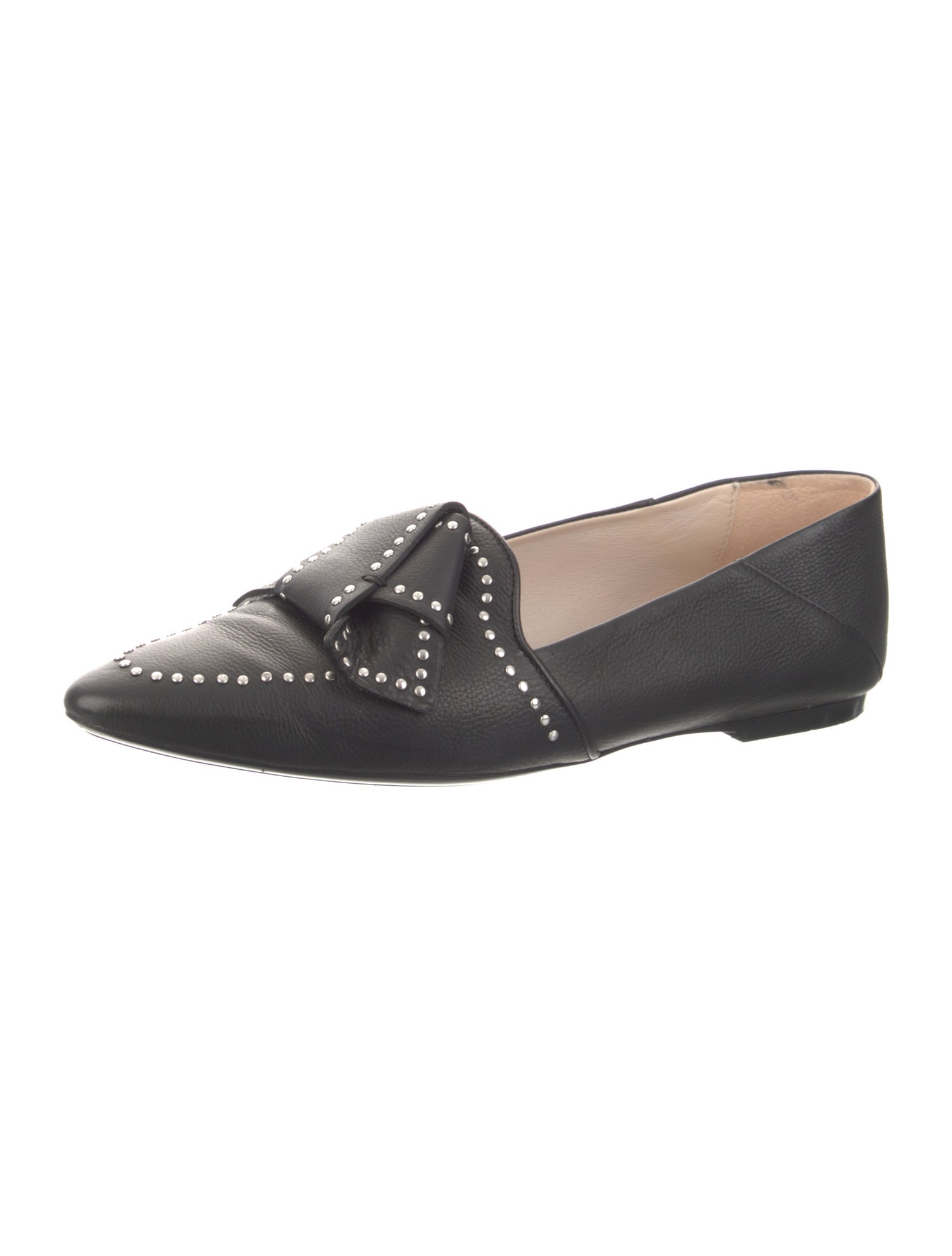 Tod's Leather Studded Accents Loafers