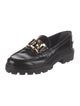 Tod's Patent Leather Chain-Link Accents Loafers