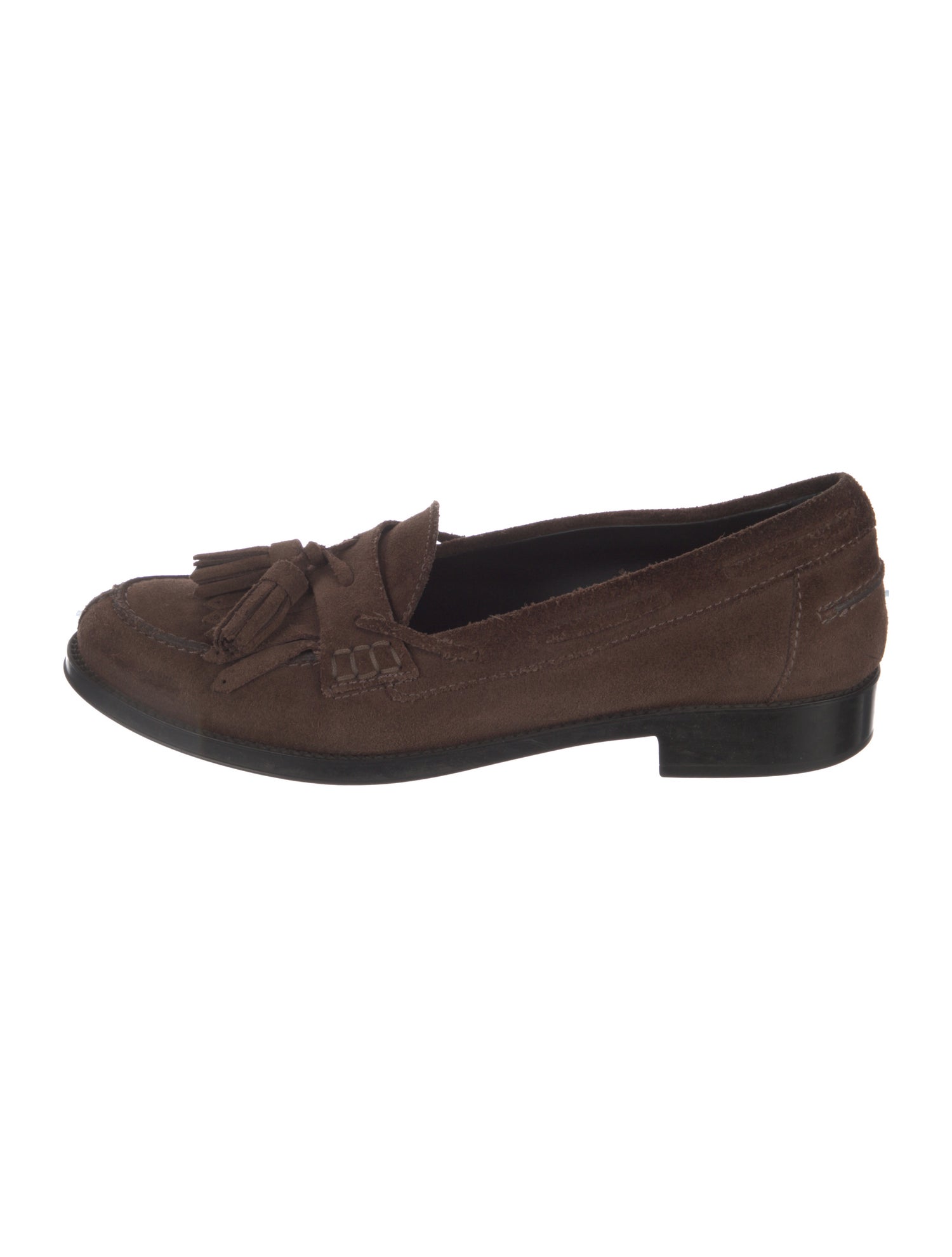 Tod's Suede Tassel Accents Loafers