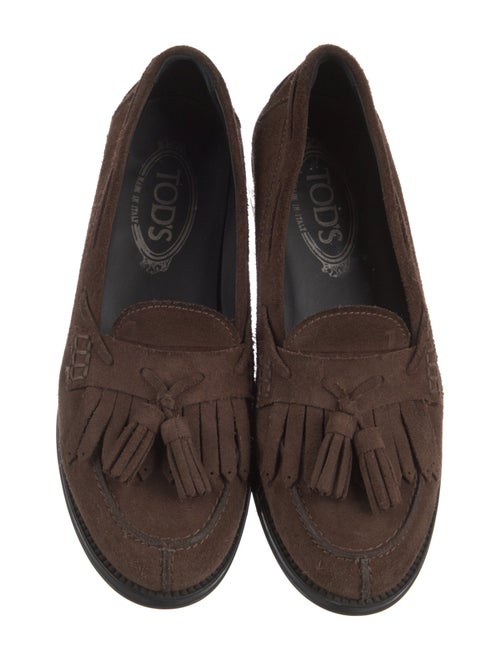 Tod's Suede Tassel Accents Loafers