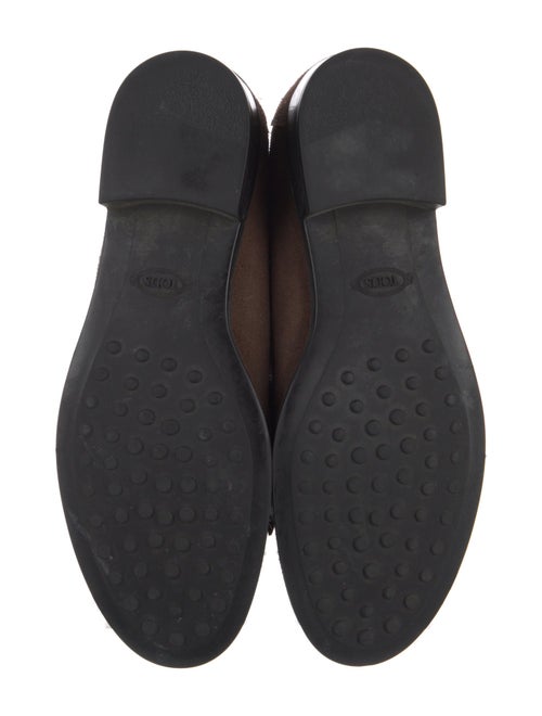 Tod's Suede Tassel Accents Loafers
