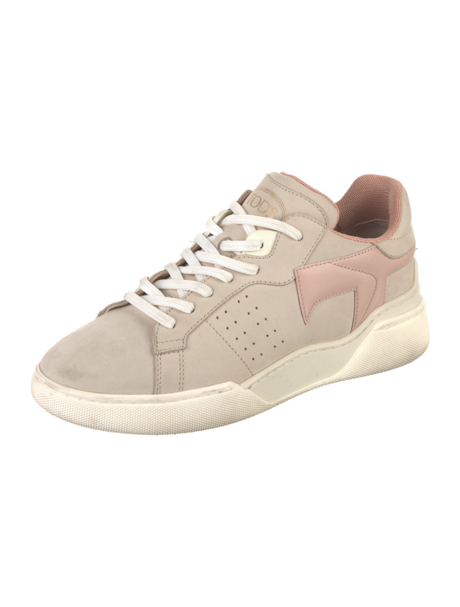 Tod's Leather Colorblock Pattern Sneakers