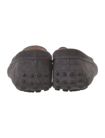 Tod's Suede Whipstitch Trim Loafers