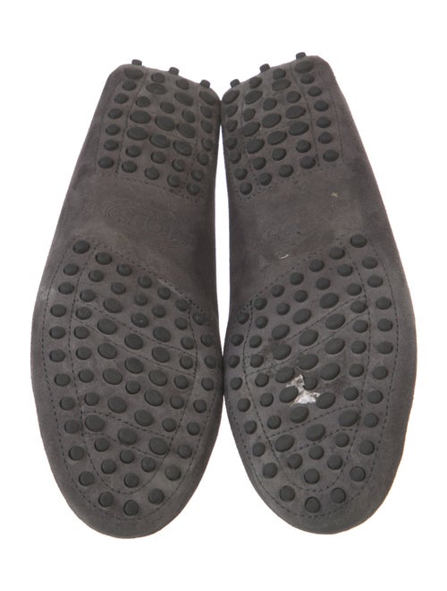 Tod's Suede Whipstitch Trim Loafers