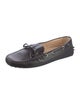 Tod's Leather Bow Accents Loafers