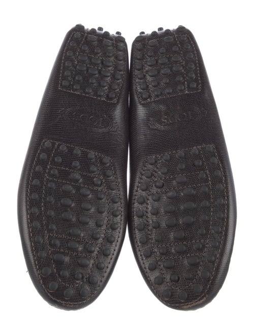 Tod's Leather Bow Accents Loafers