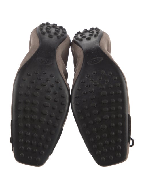 Tod's Suede Colorblock Pattern Loafers