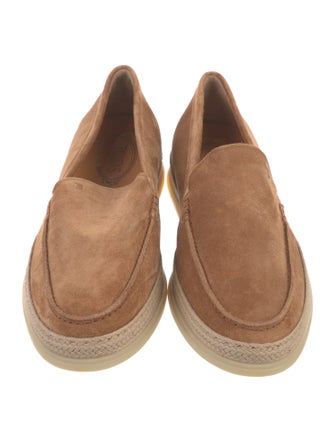 Tod's Suede Colorblock Pattern Espadrilles