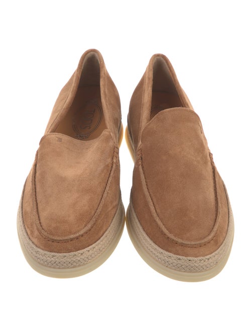 Tod's Suede Colorblock Pattern Espadrilles