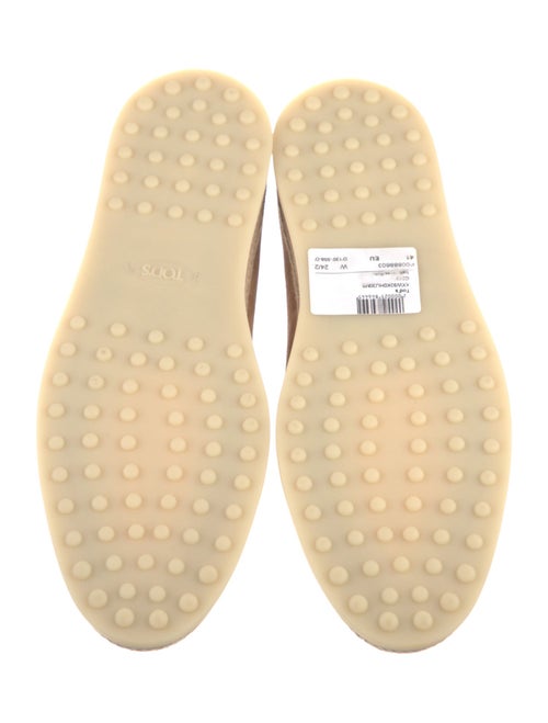 Tod's Suede Colorblock Pattern Espadrilles