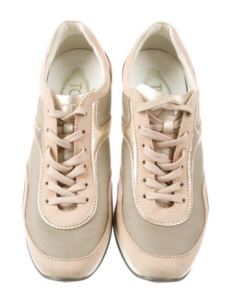 Tod's Leather Wedge Sneakers