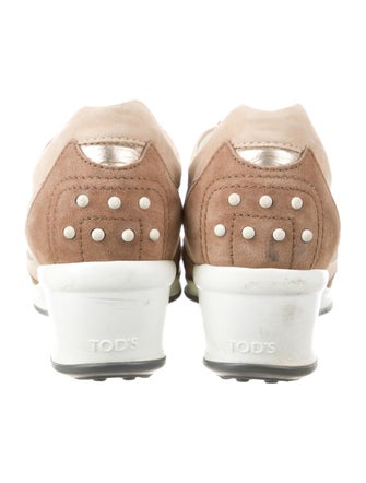 Tod's Leather Wedge Sneakers