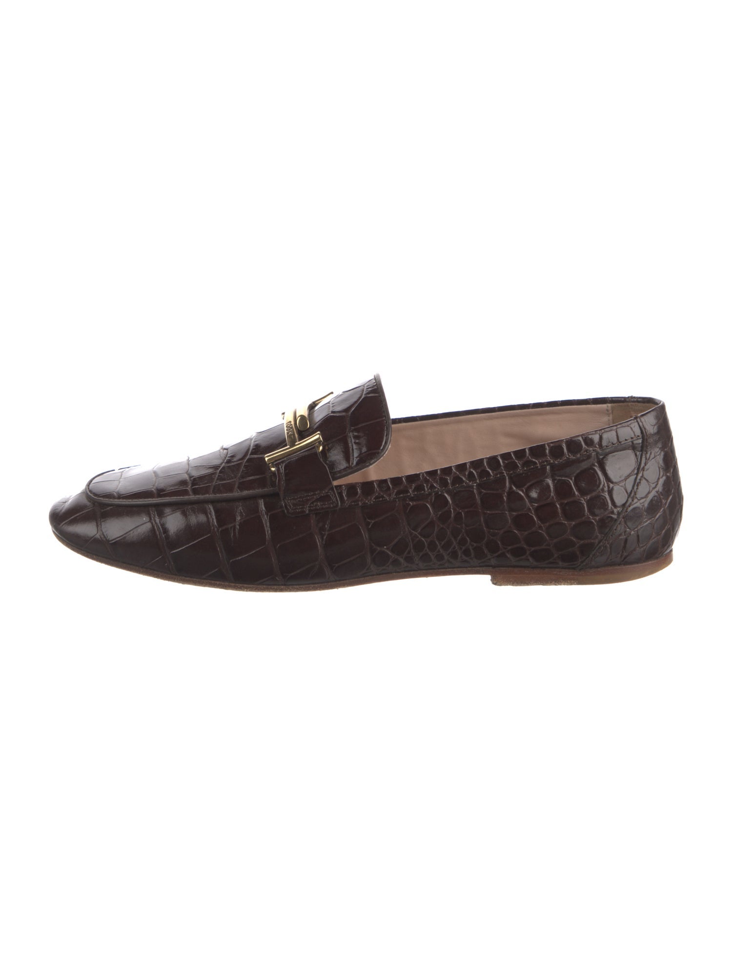 Tod's Embossed Leather Loafers