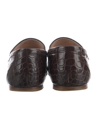 Tod's Embossed Leather Loafers