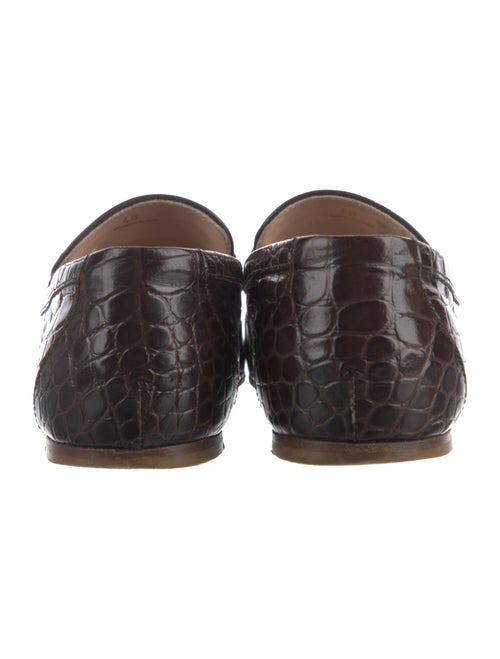 Tod's Embossed Leather Loafers