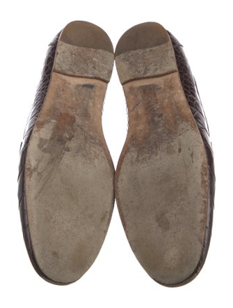 Tod's Embossed Leather Loafers