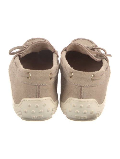 Tod's Suede Bow Accents Loafers