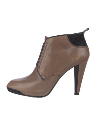 Tod's Leather Colorblock Pattern Mules