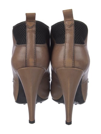 Tod's Leather Colorblock Pattern Mules