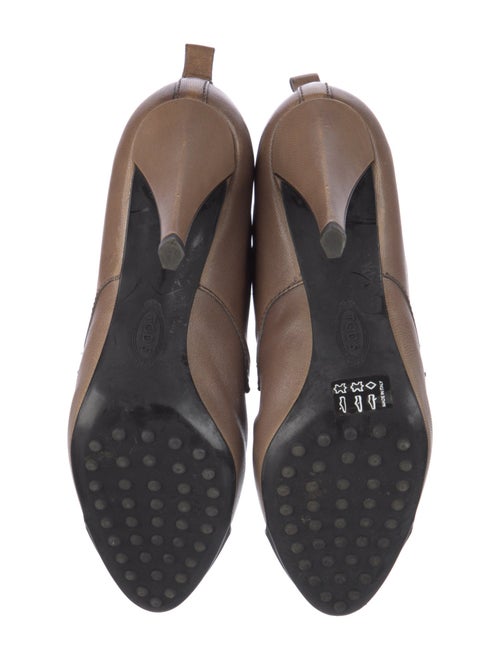 Tod's Leather Colorblock Pattern Mules