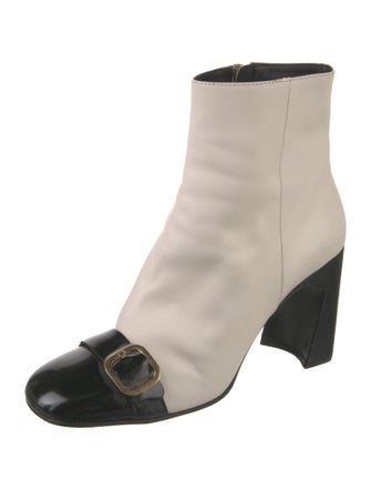 Tod's Leather Colorblock Pattern Boots