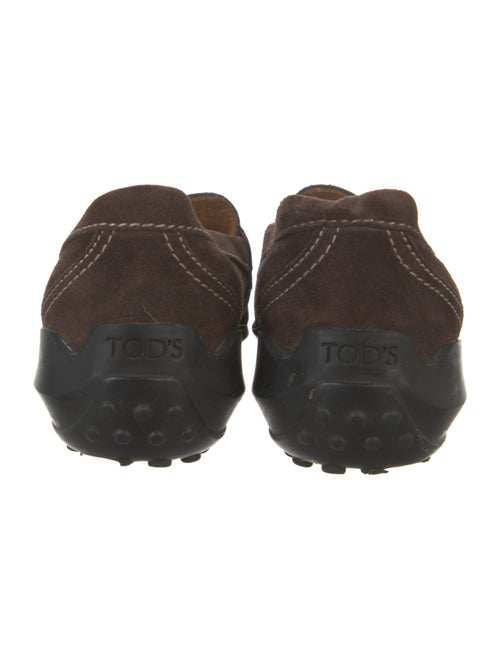 Tod's Suede Whipstitch Trim Loafers
