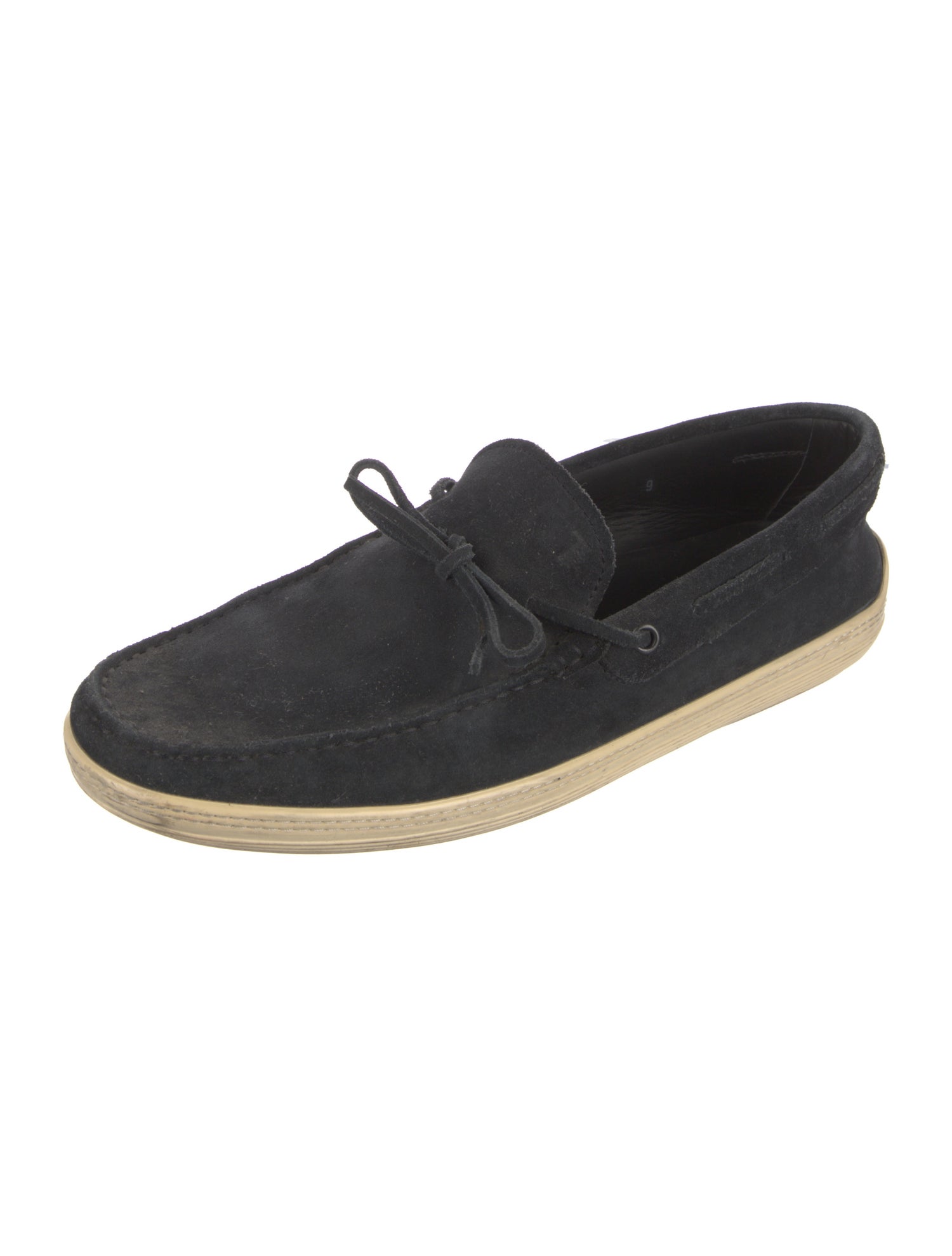 Tod's Suede Bow Accents Boat Shoes