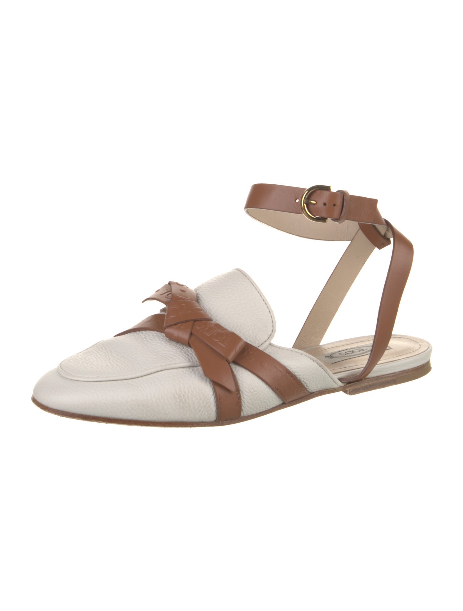 Tod's Leather Colorblock Pattern Mules