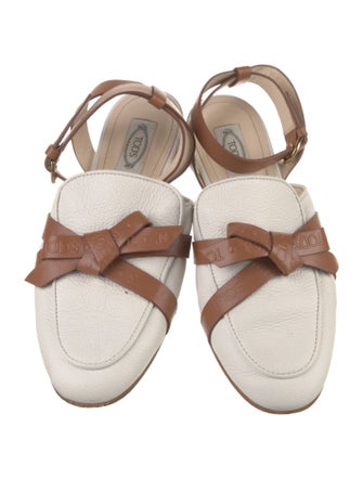 Tod's Leather Colorblock Pattern Mules