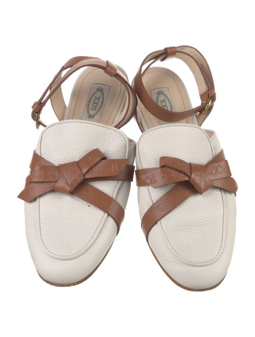 Tod's Leather Colorblock Pattern Mules