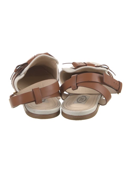 Tod's Leather Colorblock Pattern Mules