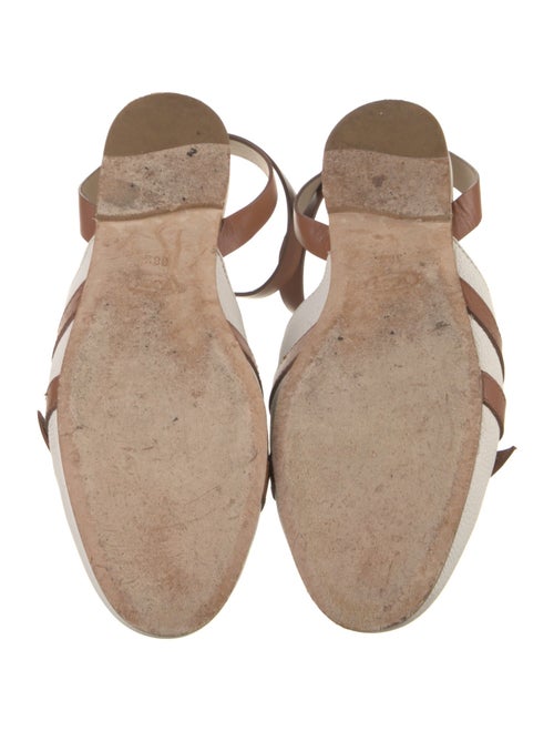 Tod's Leather Colorblock Pattern Mules