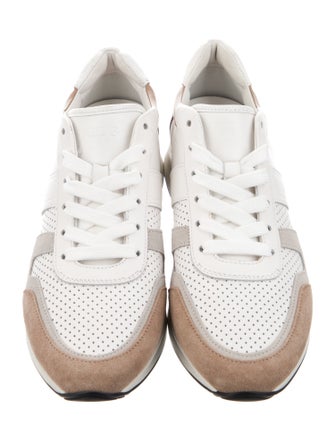 Tod's Leather Colorblock Pattern Sneakers