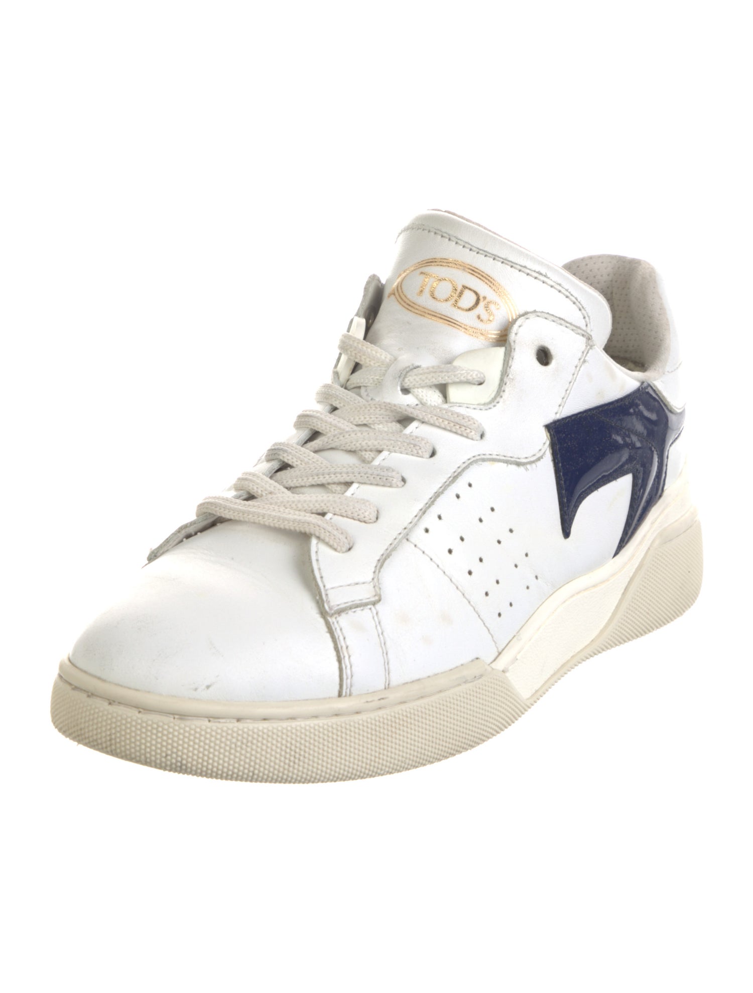 Tod's Leather Colorblock Pattern Sneakers