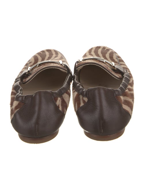 Tod's Ponyhair Animal Print Loafers