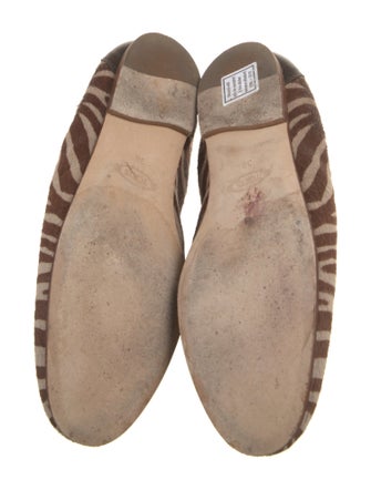 Tod's Ponyhair Animal Print Loafers
