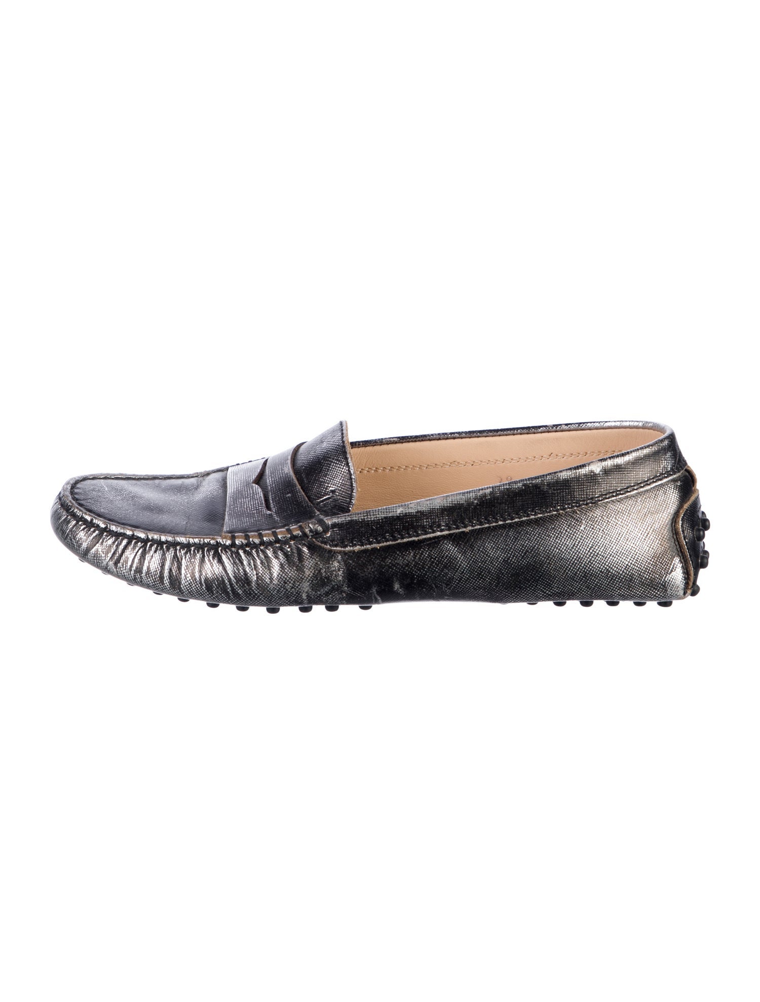 Tod's Saffiano Leather Loafers