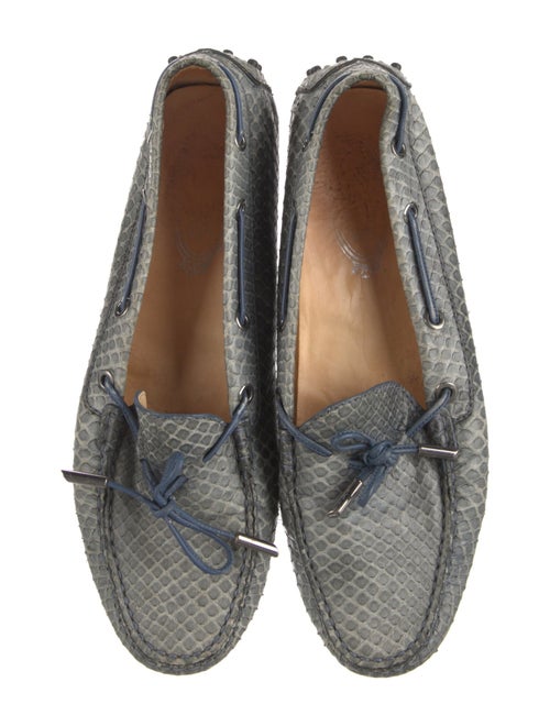 Tod's Snakeskin Animal Print Loafers